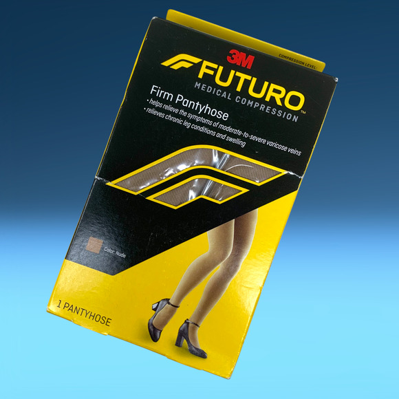 New 3M FUTURO Plus Size Firm Medical Compression Pantyhose Nude Boxed - Picture 1 of 5